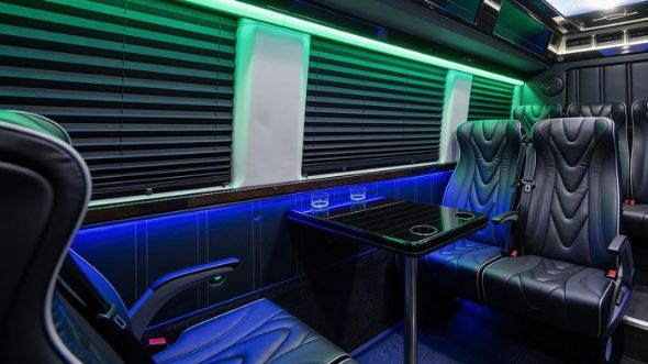 18 passenger sprinter van inside burbank