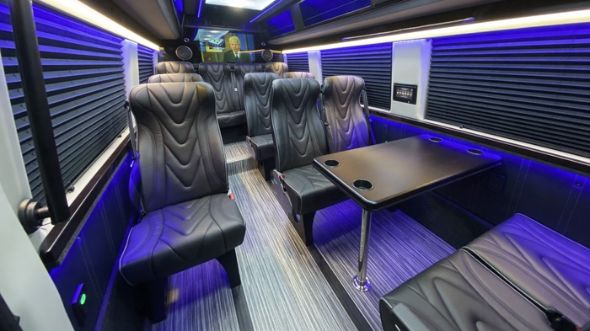 burbank 18 passenger sprinter van interior