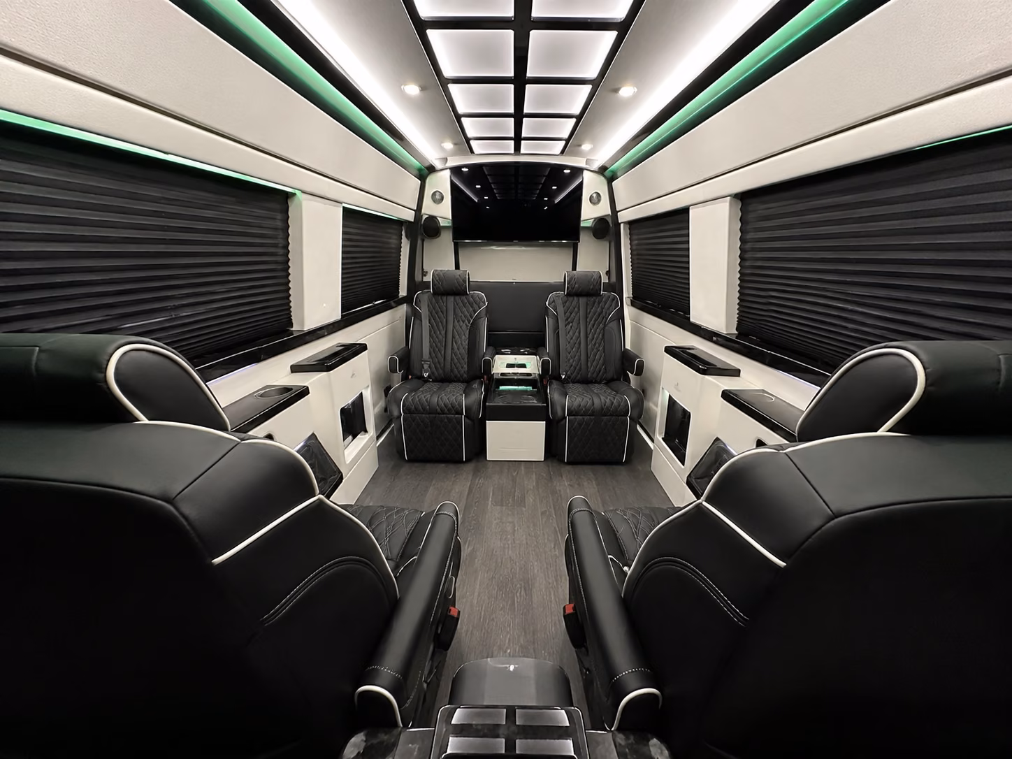 burbank 10 passenger sprinter van inside