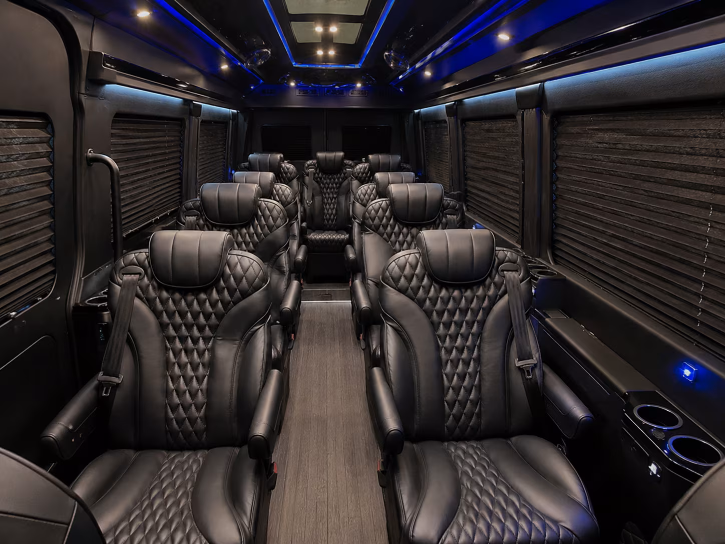 burbank 12 passenger sprinter van interior