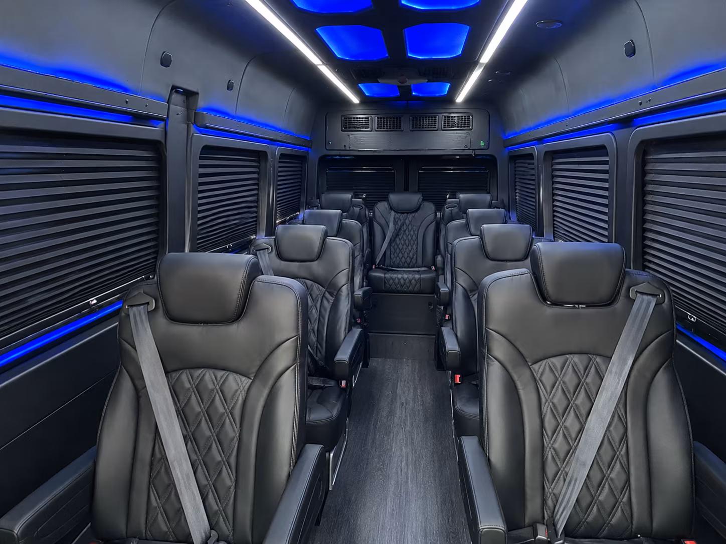burbank 18 passenger sprinter van interior