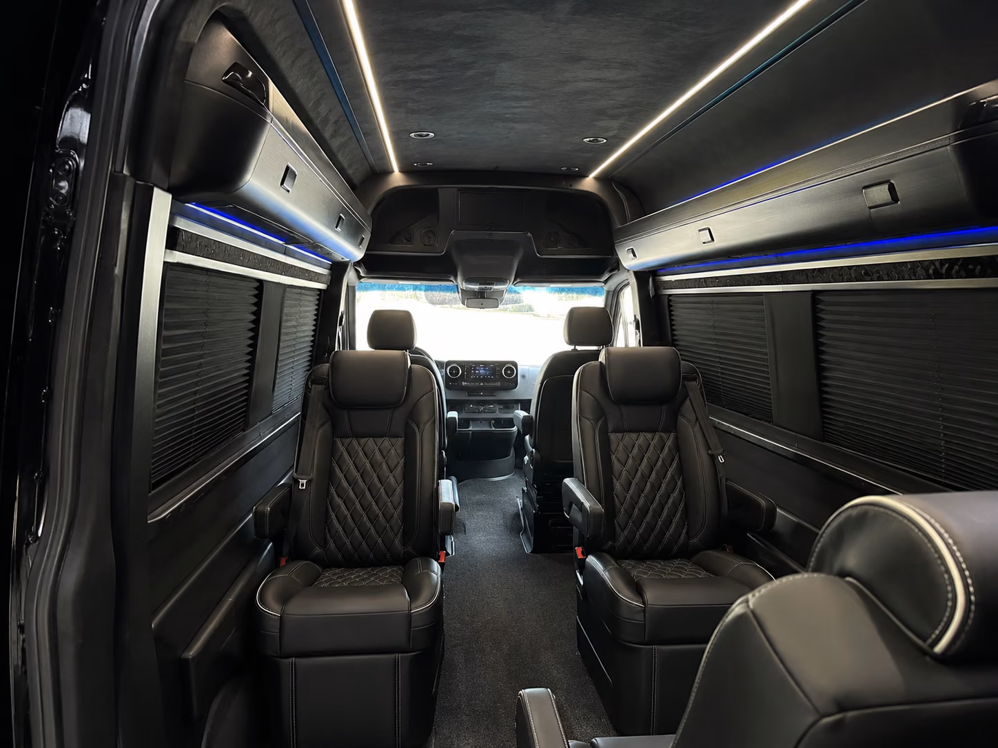 burbank 20 passenger sprinter van interior