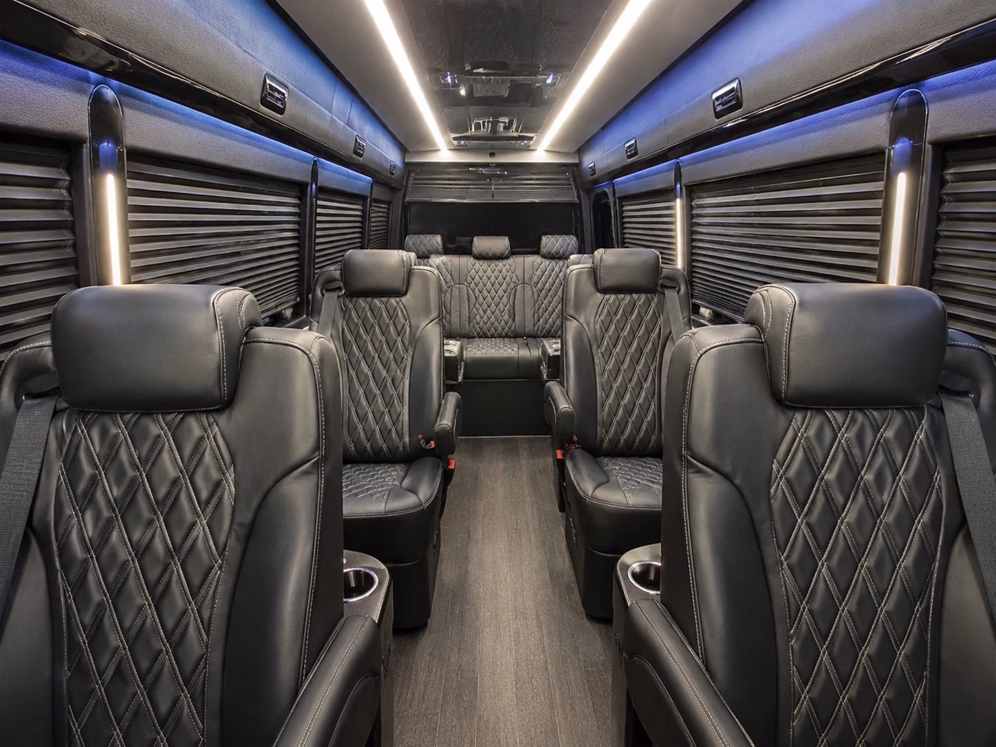 burbank 8 passenger sprinter van interior