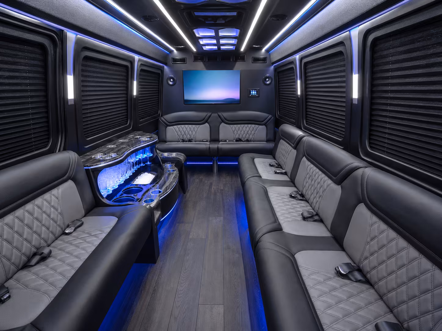 burbank sprinter limousine interior